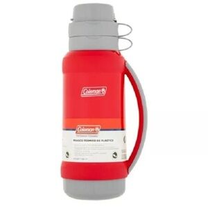 Coleman Red Insulated Plastic Bottle Thermos